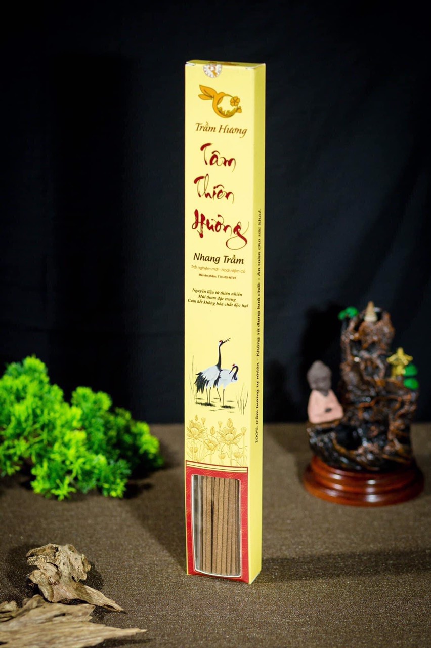 Hộp Nhang trầm dài (hộp giấy)