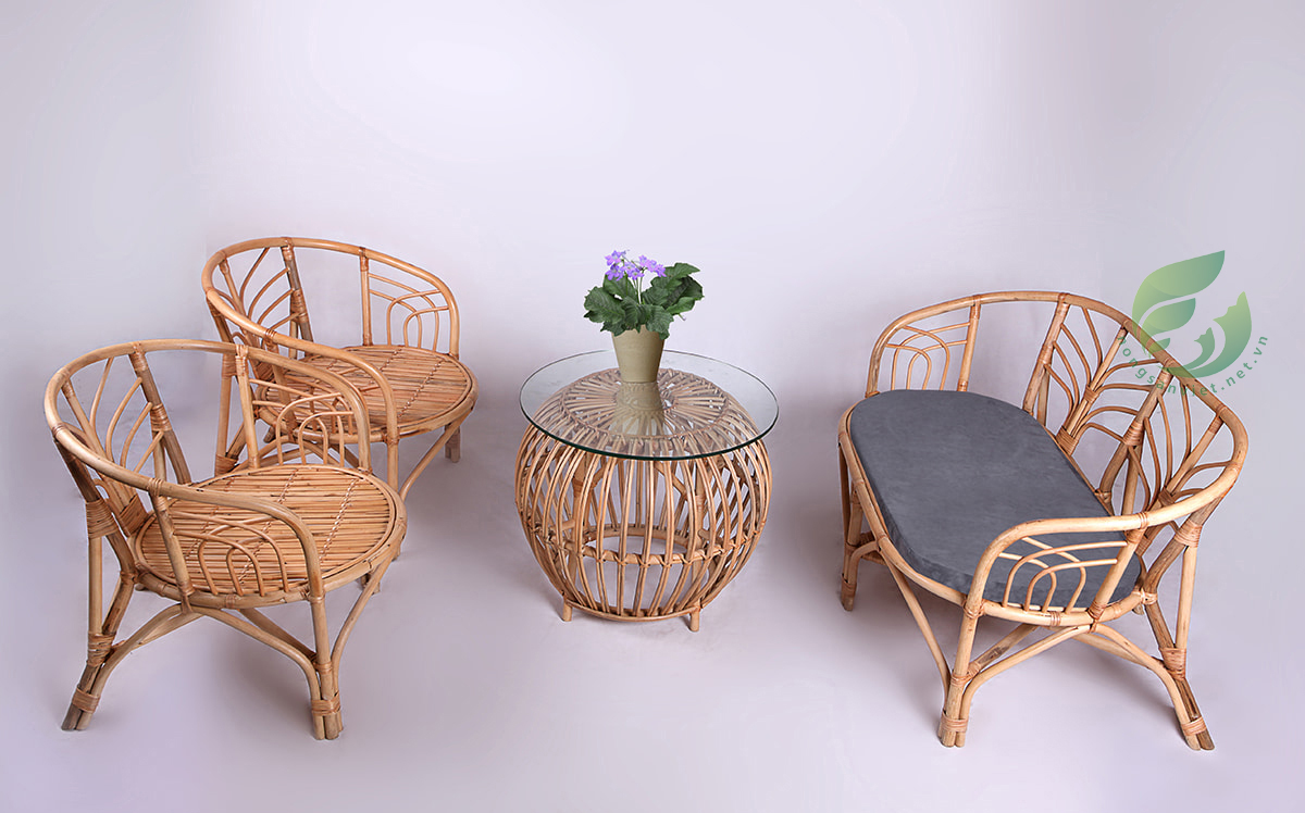 Bộ bàn ghế mây
