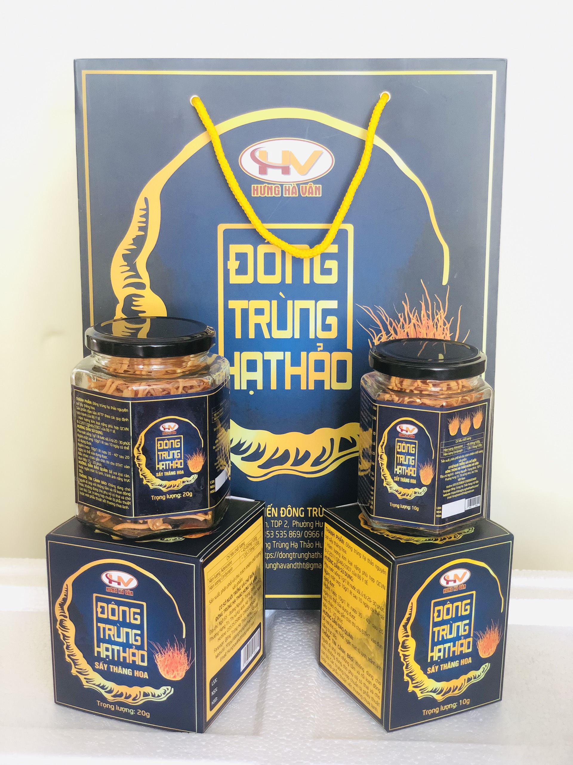 Đông Trùng Hạ Thảo sấy thăng hoa 10gam