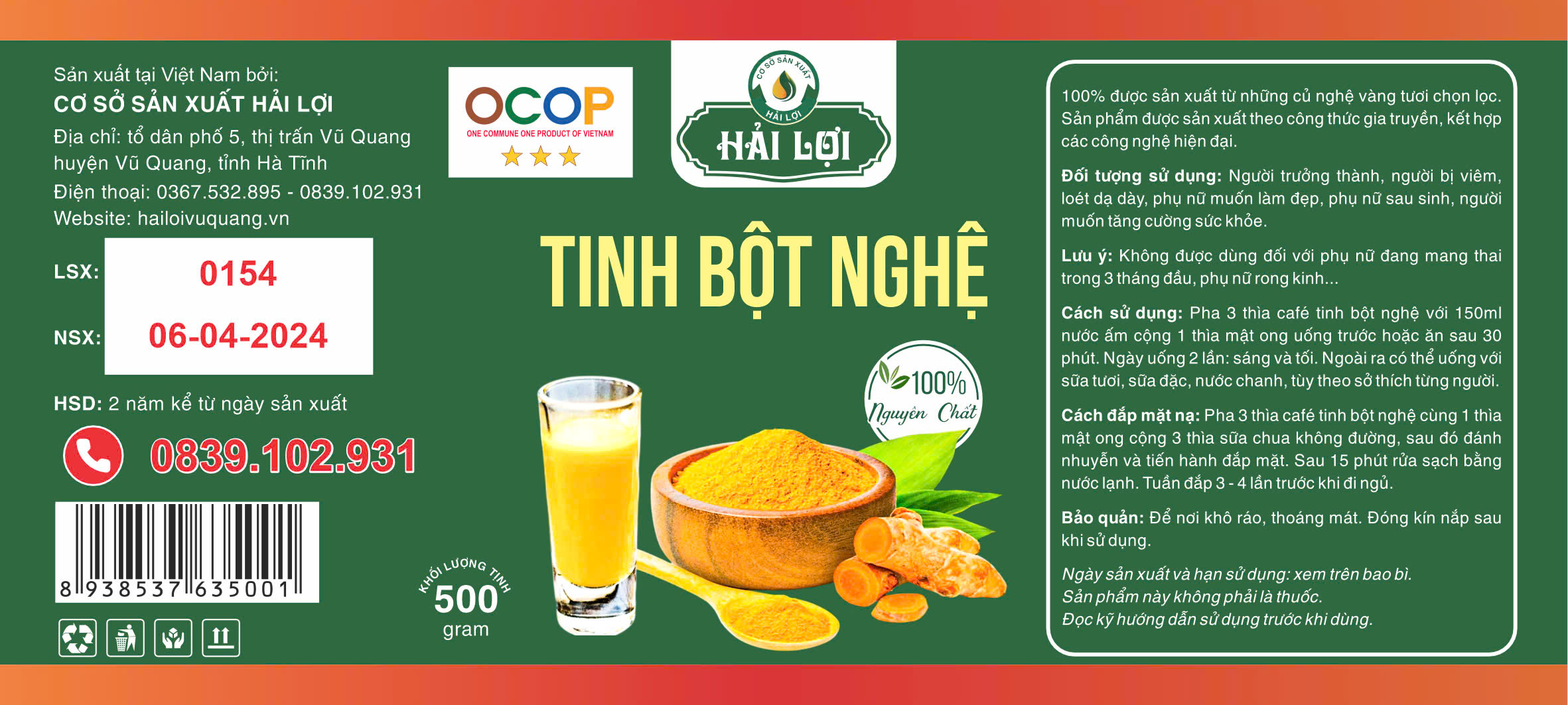 Tinh bột nghệ
